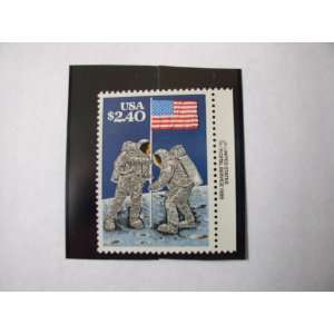  US Postage Stamp, 1989 ,Moon Landing, 20th Anniversary, S 