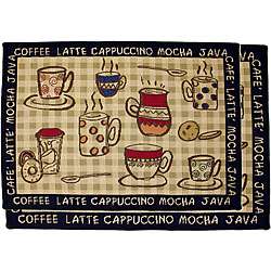 Rustic Cafe Two piece Tapestry Rug/ Runner Set (19 x 27, 19 x 54 