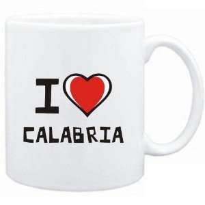  Mug White I love Calabria  Cities