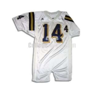  White No. 14 Game Used UCLA Adidas Football Jersey (SIZE 
