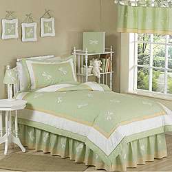 Green Dragonfly Dreams Twin size Bedding Set  