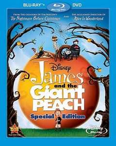 James and the Giant Peach Blu ray DVD, 2010, 2 Disc Set, Special 
