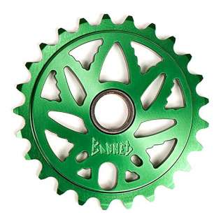 BANNED POT LEAF BMX BICYCLE SPROCKET 25t SHADOW GREEN  