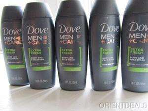Dove Men Care Body & Face Wash Lot of 5 1.8oz Each  