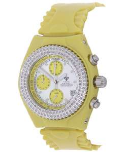 Aqua Master Womens Diamond Yellow Sport Watch  