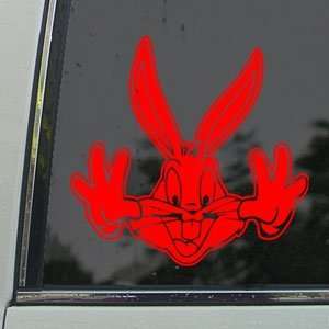  BUGS BUNNY Red Decal LOONEY TOONS RABBIT Window Red 