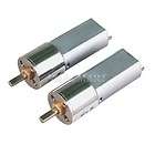 2x 16mm 12V 300RPM Replacement High Torque Gear Box Electric Motor Low 