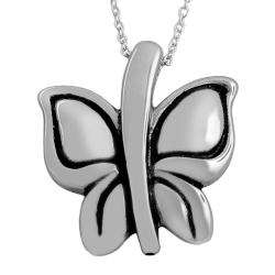  Sterling Silver Electroform Butterfly Necklace  