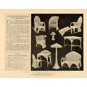  1919 Print Sons Cunningham Reed Rattan Wicker Furniture 