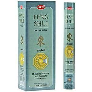  Feng Shui Metal   Box of Six 20 Stick Tubes   HEM Incense 