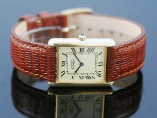 Cartier Tank 18K Gold Vermeil Midsize Watch  