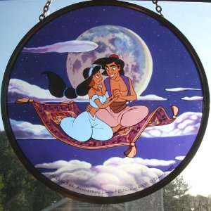 Glassmasters Disney Aladdin Jasmine LE Stained Glass 