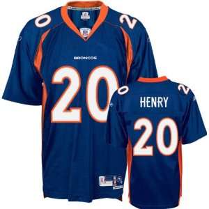   Henry Reebok NFL Navy Premier Denver Broncos Jersey