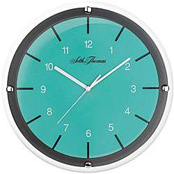 Seth Thomas Cayman Teal Dial Wall Clock  