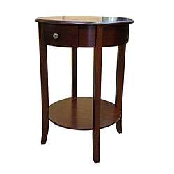 Round Cherry End Table  