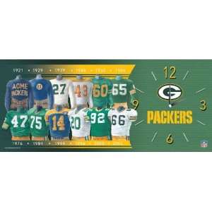 Green Bay Packers Evolution Clock 