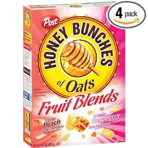 Honey Bunches Of Oats, Peach Raspberry, 14.5 Ounce (Pack of 4)  