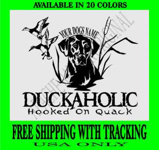 DUCK HUNTING DECAL Lab Dog Fishing Geese Goose 1835HOQ  