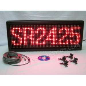   Red LED Indoor/Outdoor Programmable Scrolling Sign   22H x 51L x 3D