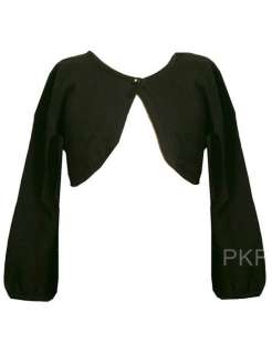 NEW Girls CLASSIC BLACK FALL Bolero Sweater Size 4 NWT Holiday 