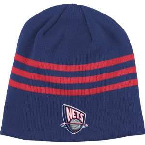  Adidas New Jersey Nets Primary Logo Knit Cap One Size Fits 