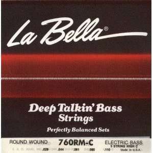  La Bella Electric Bass Guitar Deep Talkin Bass Med, .029 