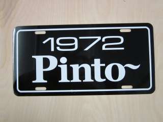 1972 Ford Pinto tag license plate 72 Runabout subcompact hatchback 