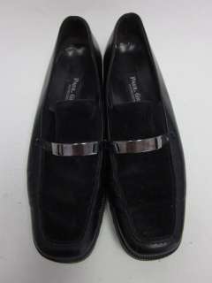 PAUL GREEN Black Leather Suede Loafers Shoes  