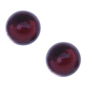  Glass Cabochons   18mm Round   Amethyst Foiled (2 Pieces 