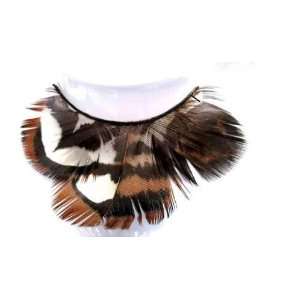 Feather Eyelashes SA 48   Brown And Black