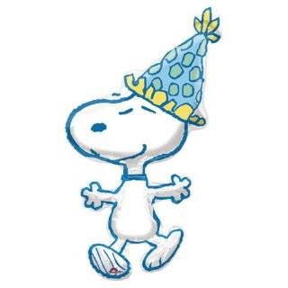 Snoopy With Party Hat 45 Mylar Balloon