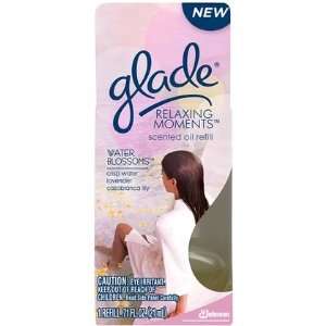 Glade Relaxing Moments Plugins Scented Oil 1 Ct Refill Water Blossoms 