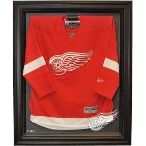 Detroit Red Wings Cabinet Style Jersey Display, Black  