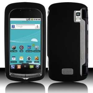  LG US760 Genesis Rubber Black Case Cover Protector (free 