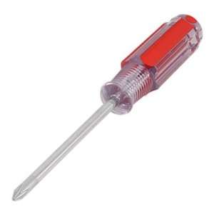   Hex Handle Cross Tip Phillips Screwdriver Red Clear