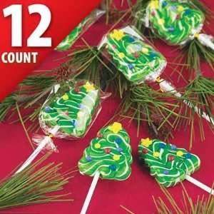  Christmas Tree Swirl Pops 12ct