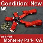   Point Racing Seat Belt RED Quick Release Cam Lock 2 Inch Heavy Duty