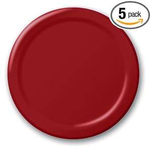 Creative Converting Paper 8.75 Diameter Dinner Plates, Burgundy Color 