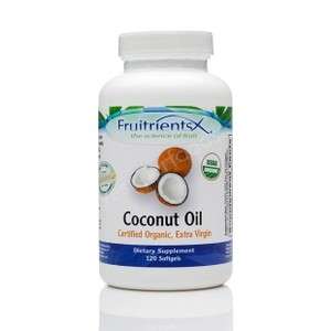 FruitrientsX   Coconut Oil 100% Pure Extra Virgin  240 Softgels 