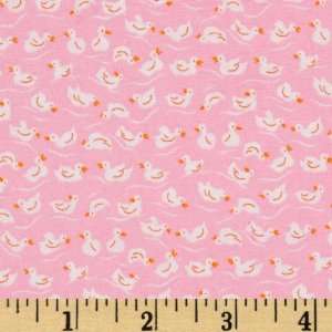    Storytime Ducks Baby Pink Fabric By The Yard Arts, Crafts & Sewing