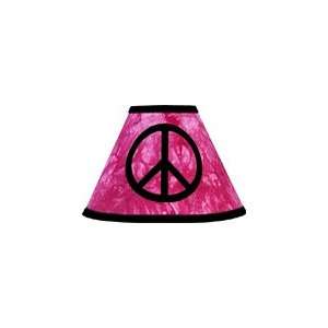    Pink Groovy Peace Sign Tie Dye Lamp Shade by JoJo Designs Baby