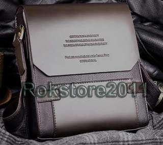   Leather Messenager Briefcase Shoulder Bag Authentic Moonar  