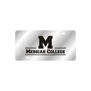     ETCH BLOCK M WITH MESSIAH COLLEGE SILVER/BLACK