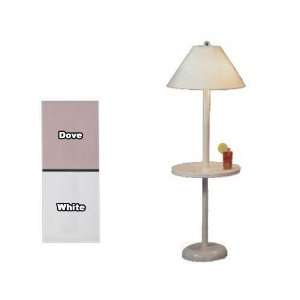  Olympia Mariner Floor Lamp With Table   Dove Finish