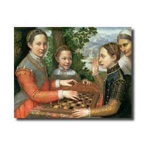  Game Of Chess 1555 Giclee Print