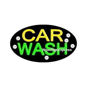 Car Wash Flashing Neon Sign