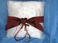 NEW WEDDING RING BEARER PILLOW any color KNot BOW  