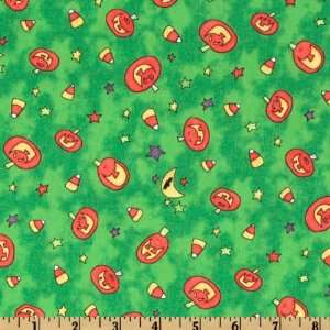  44 Wide Monster Masquerade Jacks Green Fabric By The 