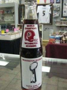 1983 Coca Cola Washington Redskins Super Bowl Bottle  