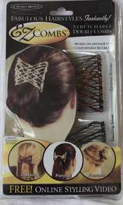 EZ combs 2 Pcs Beaded Hair Comb Stretch Not As Seen On TV  